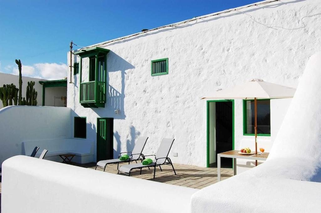 Typical Canarian House With Fabulous Sea Views Tías Exteriér fotografie